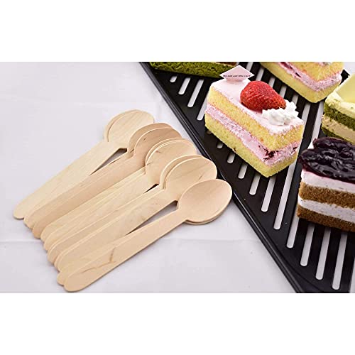 Buy SNH Packing Wooden Disposable Spoon 50-Pieces, Wooden Online ...