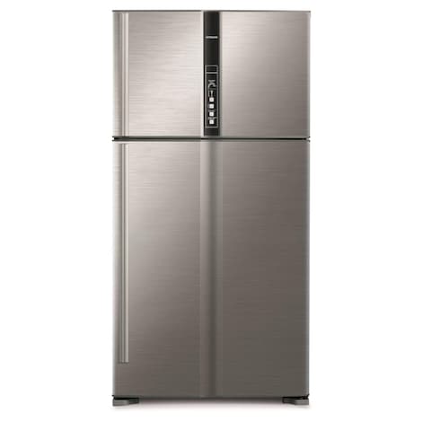 Hitachi 700L Net Capacity Top Mount Inverter Series Refrigerator Brilliant Silver- RV990PUK1KBS