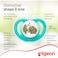 Pigeon Mini Light Pacifier 78263 Multicolour Pack of 2