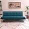 In House Sandi 2 In 1 Sofabed Velvet Upholstered - Dark Turquoise