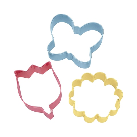 Wilton Flower Cookie Cutter Multicolour Pack of 3