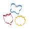 Wilton Flower Cookie Cutter Multicolour Pack of 3