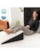 Moon Coolgel Bed Wedge Pillow With Cool Fabric And Gel Memory Foam Top - Ultra Soft Breathable Cover (12 Inch Wedge)