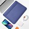 WIWU Skin Pro Genuine Leather Sleeve For Macbook 16" - Navy Blue
