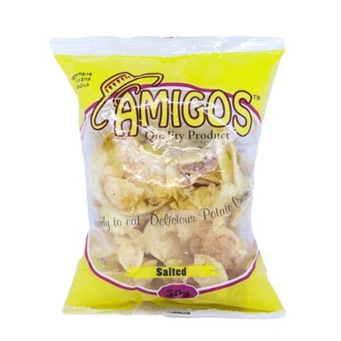 Amigos Ready Salted Potato Chips 50G