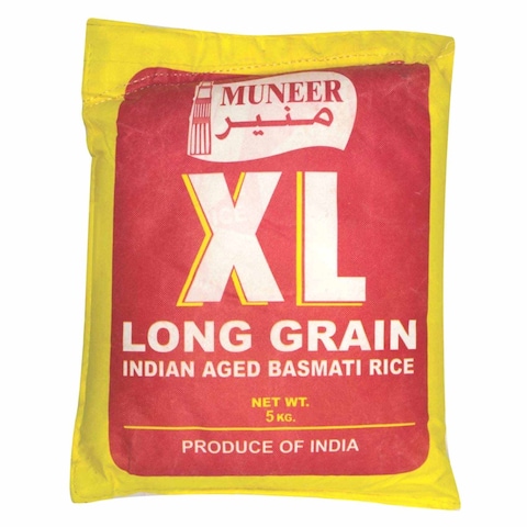 Muneera Long Grain Indian Basmati Rice 5kg