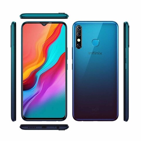 Infinix Hot 8 Lite - 6.6-inch 32GB/3GB Dual Sim 3G Mobile Phone - Cyan