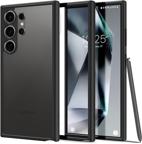 Spigen Ultra Hybrid designed for Samsung Galaxy S24 ULTRA case cover (2024) - Matte Black