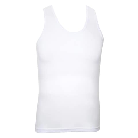 Cottonil White Undershirt Vest Combed XXL