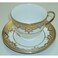12 Pieces Cup and Saucer Set 180 ml White-Gold