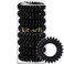Kitsch Spiral Hair Ties, Coil Phone Cord Coils - 8 Pcs, Black