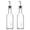 Pasabahce Oil And Vinegar Storage Bottle Clear And Silver 345ml 2 PCS