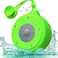 Electra Water Resistant Portable Mini Sound Speaker with Mini Suction Cup, Green