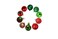Christmas Balls Assorted R-Gr 3cm 24Pcs