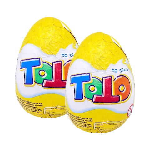 Buy Balaban Toto Egg Shaped Milk Chocolate 20g Pack of 2 in UAE