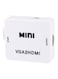 Generic - Mini VGA To HDMI Audio Video Converter Adapter White