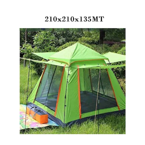 Large Camping Tent 3 4 Person Weatherproof Family Tent, Ideal for Parties, Picnics, and Outdoor Adventures 210x210x135cm