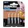 Duracell Ultra AA Alkaline Battery 1.5V Black 4 count