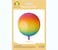 Party Time 1pc 22" Matte Gradient Rainbow Orbz Balloon, Mylar Balloons For Birthday Party Decoration Supplies - Birthday Party Supplies