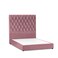 In House Madrid Velvet Bed Frame - Single - 200x90 cm - Light Pink