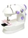 Generic Mini Sewing Machine With Foot Pedal White/Purple 2294 White/Purple