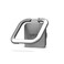 VRS Design Phone Ring Holder Finger Kickstand 180 Degree Flip And 360 Rotation Compatible With All Smartphones &ndash; Light Silver