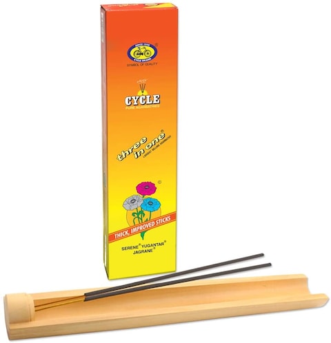 Cycle Agarbathies-Cycle Incence stick Three in One - Pack of 12