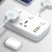 LDNIO SC2413 Universal Power Strip USB Outlet Extension Cord Adapter Wall Charger Surge Protector Socket With 4 USB Port - White

