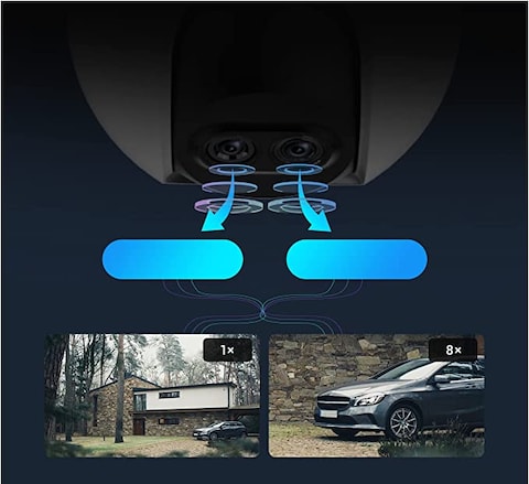 EZVIZ 2MP OUTDOOR PTZ 2MP Two-Way Talk 8 Mix Zoom Pic in pic, Dual lens