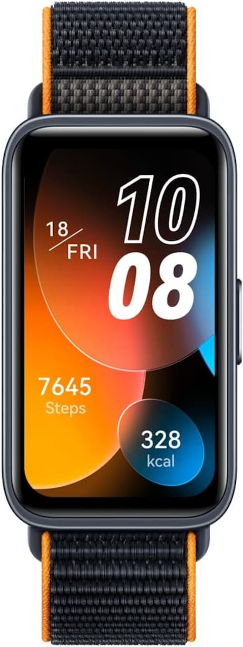 Huawei Band 8 Smart Watch, Ultra-thin Design, Scientific Sleeping Tracking, 2 Week Battery Life, Compatible With Android &amp; iOS, 24/7 Health Management, Vibrant Orange
