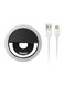 Generic - Led Ring Selfie Light For Smartphone Black/White