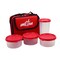Milton Meal Combi Lunch Box Set Black/Clear 400ml+280ml