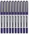Generic Uni-Ball Eye Micro Ub-150 Gel Ink Pen, 0.5 mm, 10 Pcs, Uni Mitsubishi Pencil (Blue) By Uni-Ball