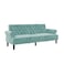 In House Nutella 2 In 1 Sofabed Velvet Upholstered - Light Turquoise
