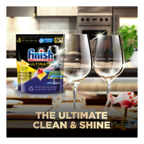 Finish Quantum Ultimate Pro Lemon Dishwasher Tablets Red 32 PCS Pack of 2