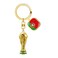 FIFA 3D Trophy Keychain Portuguese Flag Symbol 40mm