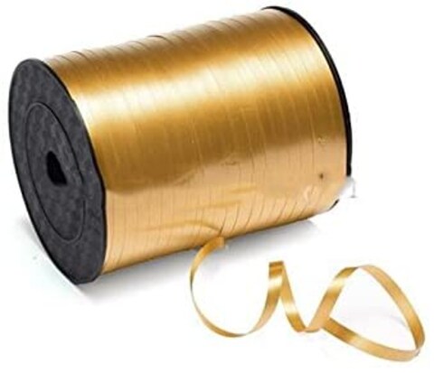 Mmary - Mmary 500Yd Curling Scrapbook Balloon Ribbon Flower Party Wedding Gift Birthday Roll Gold