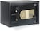Rubik Safe Box A4 Document Size Locker Security Safety Deposit With Key and Keyless Entry (35x25x25cm) Black