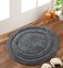 Home Style Shemtron Cotton Bath Mat Grey - 60 cm Round