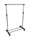 Generic - Foldable Single Pole Cloth Hanger 132.54884443.18 Silver/Black