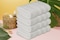 4-Piece Large 70x140 cm Bath Towels Luxury Hotel Quality 600 GSM 100% Genuine Combed Cotton, Super Soft &amp; Absorbent - Bright White