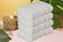 4-Piece Large 70x140 cm Bath Towels Luxury Hotel Quality 600 GSM 100% Genuine Combed Cotton, Super Soft &amp; Absorbent - Bright White
