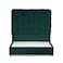 In House Al Shahba Velvet Bed Frame - Single - 200x90 cm - Dark Green