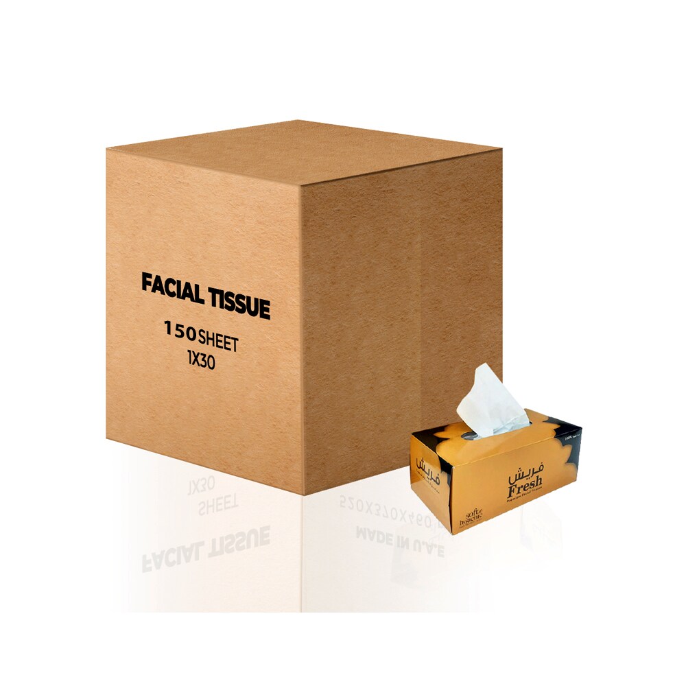Buy Fresh Facial Tissues 150 Sheets 2 Ply - Premium Tissue, Ultra Soft ...