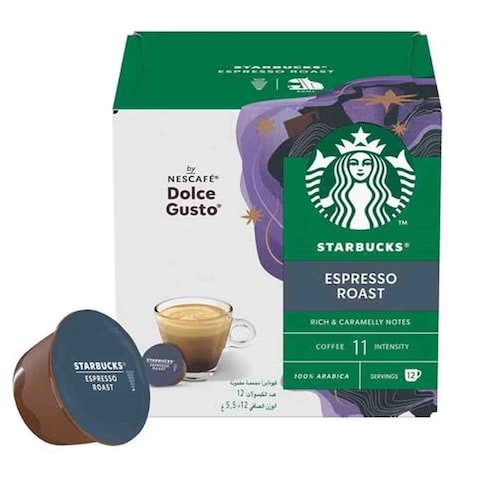 Starbucks Dolce Gusto Dark Espresso Roast Coffee 66g
