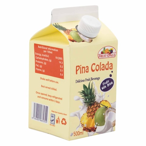 Fruit Dale Pina Colada Fruity Milk Drink 500Ml