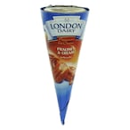 Buy London Dairy Premium Pralines And Cream Ice Cream Cone 140ml in Kuwait