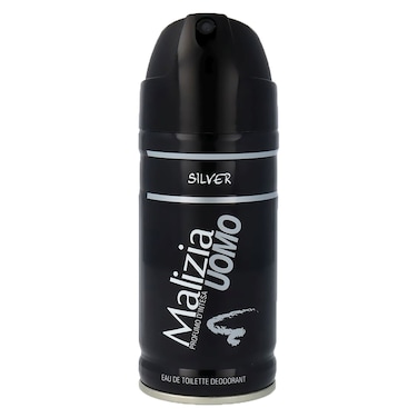 Malizia Uomo Silver Eau De Toilette Deodorant For Men - 150ml