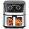 IMPEX 6L Mechanical Air Fryer - 6L Big Pot, 5.8L Non-Stick Frying Basket, 80-200&deg;C Temperature Setting, 60 Min Timer, With 2 year Warranty Black-AF 4304