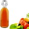 Star Cook Air-Tight 1L Flip Top Glass Bottle, Brewing Bottles For Kombucha, Kefir, Beer, Soda, Juice, Water, Clear 1L (2PCS)